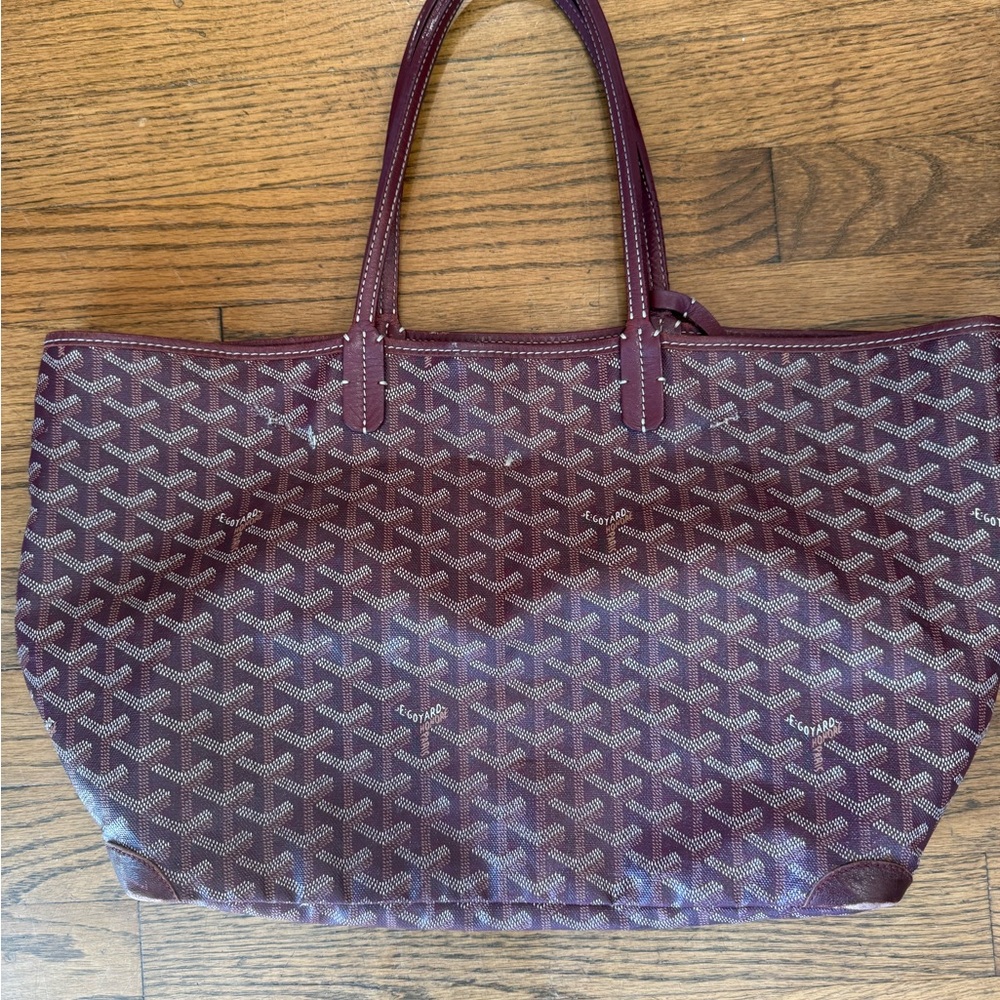 Goyard Purple Tote with Iconic Design